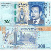 Марокко 200 динаров образца 2023 года UNC pw82