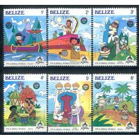 Белиз - 1985г. - Рождество, мультфильмы - 6 марок - MNH. #4-B6-104-A-2