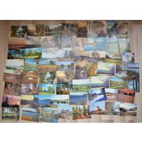 Открытки Природа 60 штук.Чистые