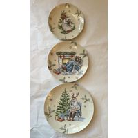 Набор тарелок (3 предмета ) "Рожденственский вечер"  ДФЗ