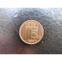 Нидерланды.5 центов, 1993. С 20 копеек. Распродажа коллекции. Смотрите другие лоты.