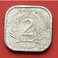 44-06 Восточные Карибы 2 цент 1984 г.