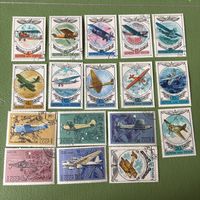 Самолеты авиа почта авиация марки ссср 1969, 1977, 1978 часть чистых, часть гаш.