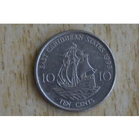 Восточные Карибы 10 центов 1993 с 1 руб