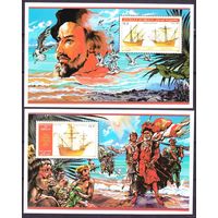 ДЖИБУТИ 1986 ВОДНЫЙ ТРАНСПОРТ КОРАБЛИ ПАРУСНИКИ  MNH
