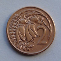 Новая Зеландия 2 цента. 1969 г.