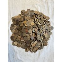 5 копеек 1961-91. Лот 4,5 кг (около 900 штук)