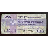 1979 год  Германия 50 пфеннигов