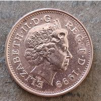 Великобритания 1 пенни 1999 г., KM# 986