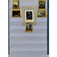 СССР, 1972, ЗАРУБЕЖНАЯ ЖИВОПИСЬ ЖИВОПИСЬ, серия 5м  + почт блок  СМ. СКАН !!!