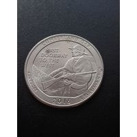 США 25 центов 2016 г. D - Национальный исторический парк Камберленд-Гэп, Кентукки