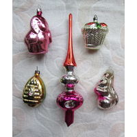 Елочные игрушки на реставрацию + стеклярус.