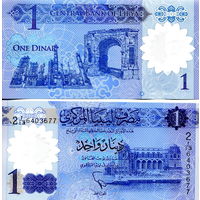 Ливия 1 динар 2019 год UNC (полимер)