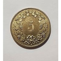 Швейцария 5 раппенов, 2017