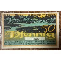 Нотгельд , 50 пфеннигов 1921 год. Бад-Ольдесло. Веймарская республика