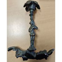 Подсвечник СССР. Паж. 18см. Силумин