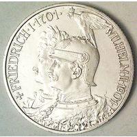 ГЕРМАНИЯ ПРУССИЯ 2 марки 1901 год "200 лет Династии" (серебро)