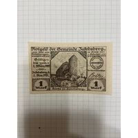 Нотгельд 1 марка Германия Якобсберг-0101