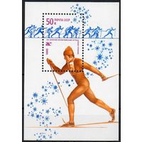 Зимняя Олимпиада Лейк - Плэсид  СССР 1980 год (5038) 1 блок** спорт