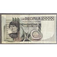 Банкнота 10000 лир 1976 год. Италия