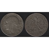 Польша y21 5 злотых 1934 год Ядвига торг