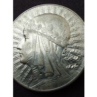 5 злотых 1933 AU