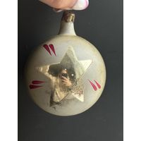 Ёлочная игрушка шарик СССР