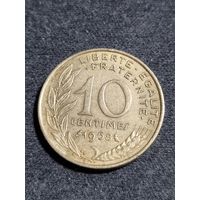 Франция 10 сантимов 1968