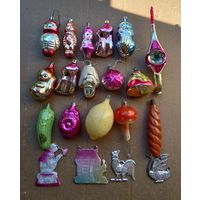 Елочные игрушки СССР 20 штук.ЕСТЬ НЕЧАСТЫЕ.