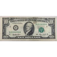 10 долларов США. 1993г