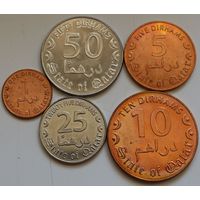 Катар Набор 5 монет (1, 5, 10, 25, 50 дирхам) 2016 год
