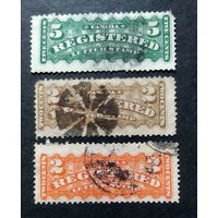 Великобритания\166в\Канада, 1875-1888, регистрационные марки