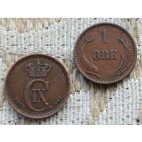 Дания 1 эре (цент) 1899 года. Дельфин. Предложи свою цену или обмен!
