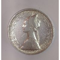500 лир 1960 Италия кораблик серебро 835 пробы 11 грамм