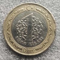 Турция 1 лира  2009 г. (2)