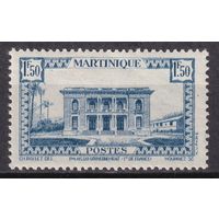 27.FrK. Франция. Колонии. Мартиника. Местные мотивы. 1942/44 гг. 1,5 Fr. Mi.#196.