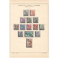 СААР (Германия). 1947. 14 марок с переоценками. Michel N 226-238 (10,0 е)