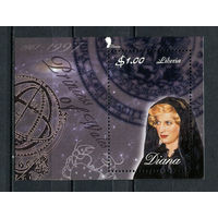 Либерия - 1998 - Диана - 1 блок. MNH.  (Лот 80Gy)-T4P29