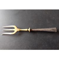 Вилка десертная латунь / серебро пр. 800 нач. 20 в.