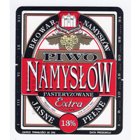 Этикетка пива Namyslow Польша М465