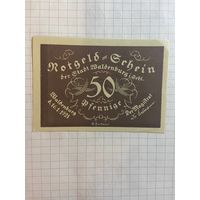 50 пфеннингов (нотгельды) г. Германия.