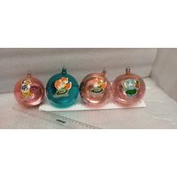 Ёлочные игрушки. Огромные шары с персонажами мультфильмов. 25-1