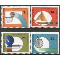 Папуа Новая-Гвинея. 4-я Годовщина Южно-Тихоокеанских спортигр. 1971г. Mi#203-06. Серия.