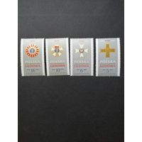 Польша 1984 Полная серия марок "40 лет Польской народной армии" (чистые**) Mi.2926-2929 каталог 1.80 евро