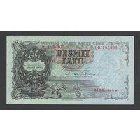 Латвия 10 лат 1940 года. Тип Р-29e. Состояние UNC