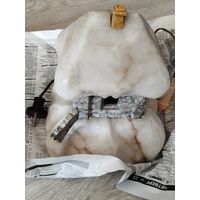 Мраморный светильник,домик,тяжёлый,рабочий,с рубля