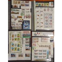 Марки России 1995, годовой комплект художественных марок, блоков, малых листов без номера 241, фауна, флот, космос, каталог СК - 3455 рос. руб