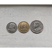Монеты 1, 2, 5 Бат Таиланд, одним лотом