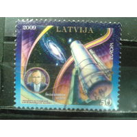 Латвия, 2009.Европа. Астрономия, телескоп. Mi-1,6 евро гаш.