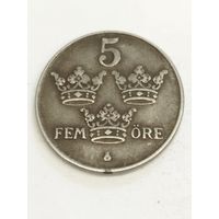 Швеция 5 оре 1945